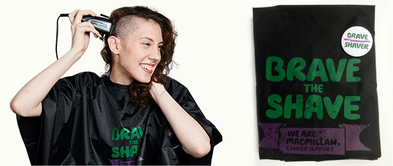 Charity - Macmillan Brave the Shave cape